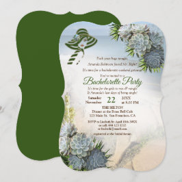 Invitación Hues de Sea Green y la exitosa Bachelorette Party