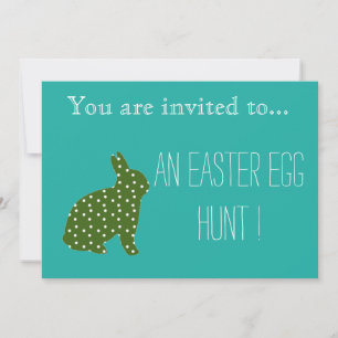 Invitación Huevo de Pascua Caza Pascua fiesta conejo de cader