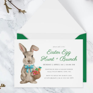 Invitación Huevo de Pascua Floral y Brunch