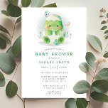 Invitación Huevo dinosaurio Cute Watercolor Boy Baby Shower<br><div class="desc">Invitación Baby Shower de Dinosaur Egg Cute Watercolor Boy</div>