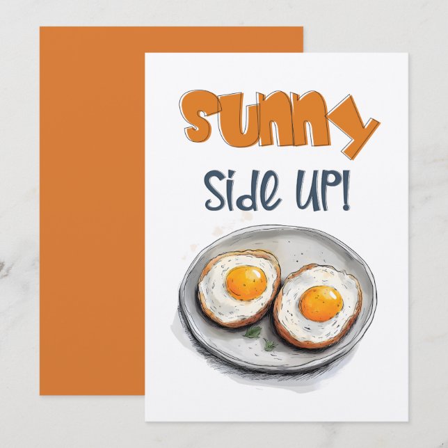 Invitación Huevos arriba ف ط・・ص・・・・・・・・・・ن. (Anverso / Reverso)