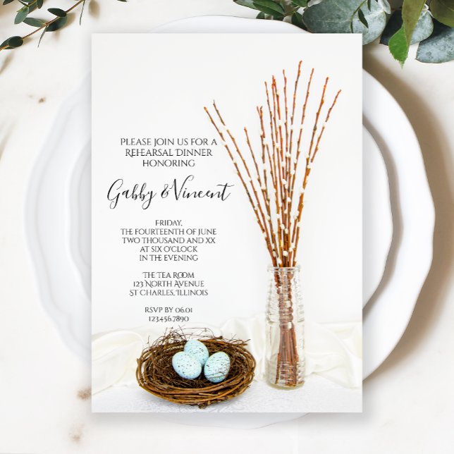 Invitación Huevos de nido de aves y cena de ensayo de Pussy W (Subido por el creador)