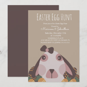 Invitación Huevos de Pascua de Chocolate Caza de Huevos de Co