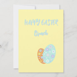 Invitación Huevos Decorativos de Pascua Feliz