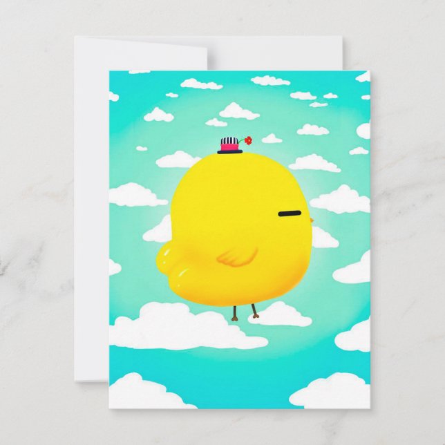 Invitación Huevos Graciosos De Pollo Para El Amante De La Gra (Anverso)