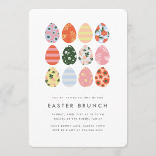 Invitación Huevos modernos de Pascua