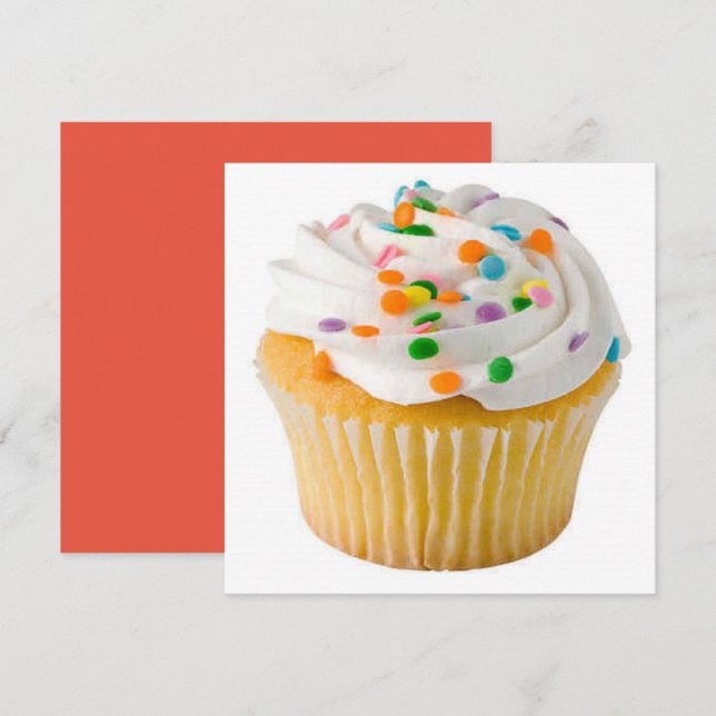 Invitación Huge Cupcake popular (Anverso / Reverso)