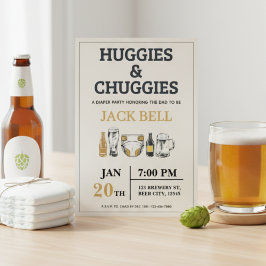 Invitación Huggies and Chuggies Invitation