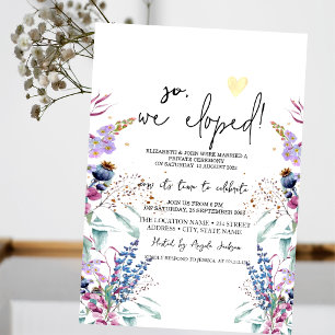 Invitación Huida a un Prado de Flores Silvestres