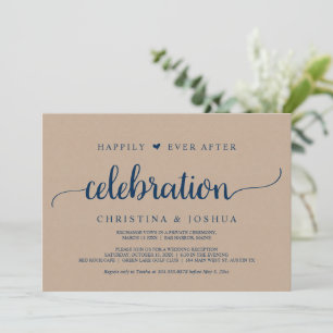 Invitación Huida de Boda, Celebración Feliz para Siempre
