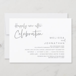 Invitación Huida de Boda, Celebración Feliz para Siempre