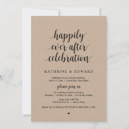Invitación Huida de Boda, Celebración Feliz para Siempre