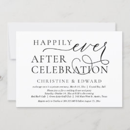 Invitación Huida de Boda, Celebración Feliz para Siempre