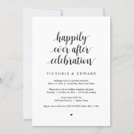 Invitación Huida de Boda, Celebración Feliz para Siempre