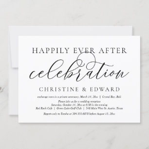 Invitación Huida de Boda, Celebración Feliz para Siempre