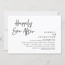 Invitación Huida de Boda, Celebración Feliz para Siempre