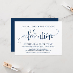 Invitación Huida de boda, después de la celebración de la bod