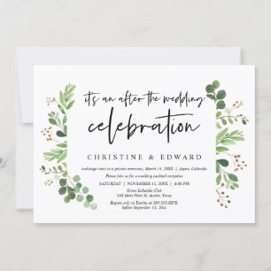 Invitación Huida de boda, Después de la celebración de la bod