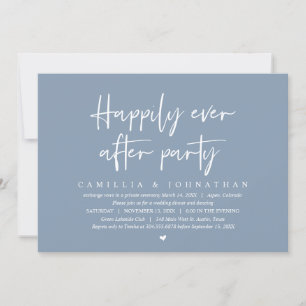 Invitación Huida de boda, Fiesta Felices para Siempre