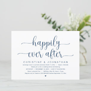 Invitación Huida de Boda, Fiesta Feliz para Siempre