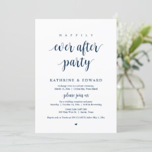 Invitación Huida de Boda, Fiesta Feliz para Siempre