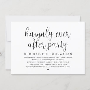 Invitación Huida de Boda, Fiesta Feliz para Siempre