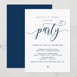 Invitación Huida de Boda, Fiesta Feliz para Siempre