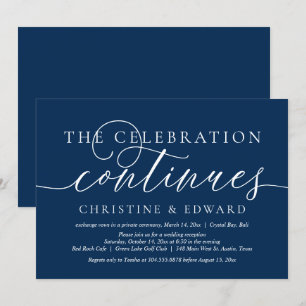 Invitación Huida de Boda, La Celebración Continúa