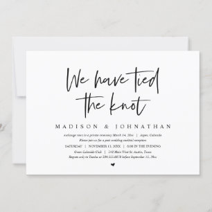 Invitación Huida de boda, Nos hemos casado