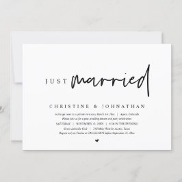 Invitación Huida de Boda, Recién Casados