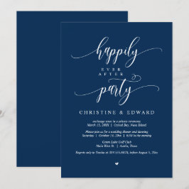 Invitación Huida de la Boda, Fiesta de Felices para Siempre I