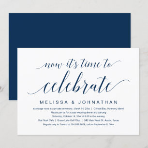 Invitación Huida de novios, Ahora es el momento de celebrar I