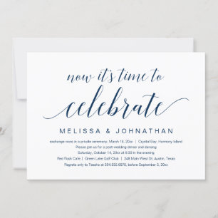 Invitación Huida de novios, Ahora es el momento de celebrar I