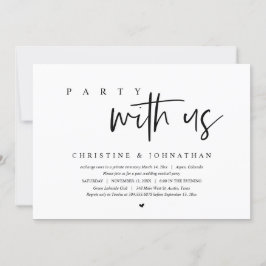 Invitación Huida de novios, fiesta con nosotros
