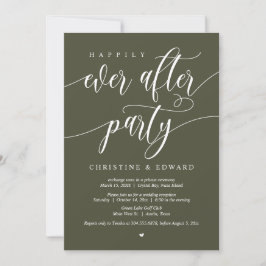 Invitación Huida de novios, Fiesta de Felices para Siempre, O