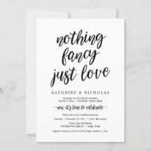 Huida de Novios, Nada Lujoso, Solo Amor