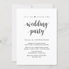 Invitación Huida, es una fiesta después de la boda