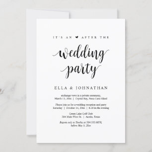 Invitación Huida, Es una fiesta después de la boda