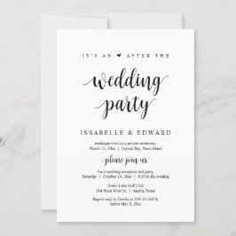 Invitación Huida, Es una fiesta después de la boda