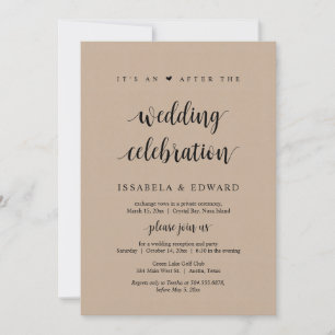 Invitación Huida, Es una fiesta después de la boda, Kraft