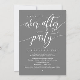 Invitación Huida, Fiesta Felices para Siempre, Gris