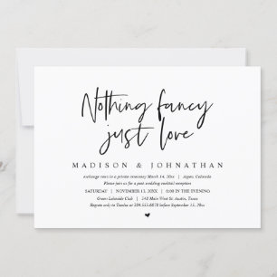 Invitación Huida moderna, nada elegante, solo amor