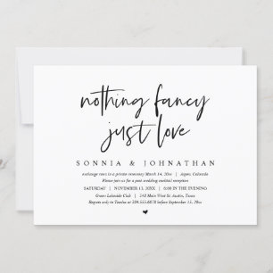 Invitación Huida moderna, nada elegante, solo amor