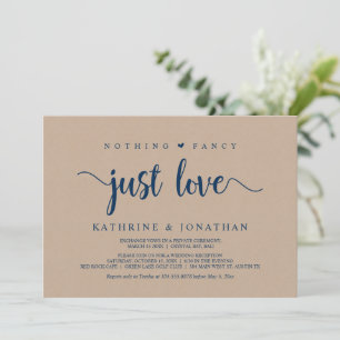 Invitación Huida, Nada Elegante Solo Amor, Kraft Moderno I