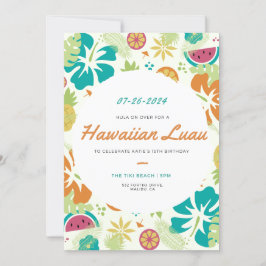 Invitación Hula Birthday Invite
