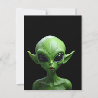 Invitación Humanioide verde