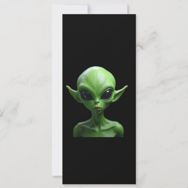 Invitación Humanioide verde (Anverso)