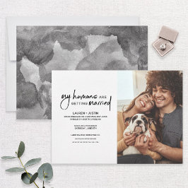 Invitación Humanos Modernos Se Casan Con La Inv
