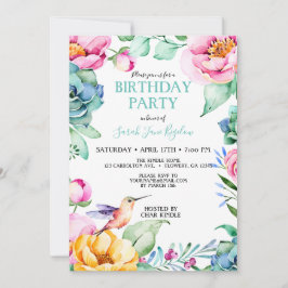 Invitación Hummingbird Boho Bridal Shower
