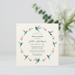 Invitación Hummingbird Bridal Shower